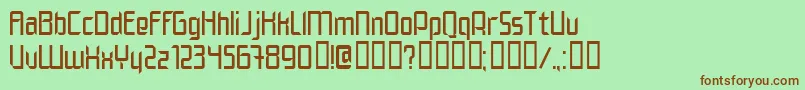 Elegn Font – Brown Fonts on Green Background