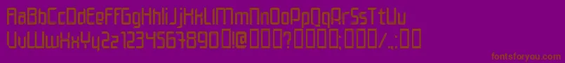 Elegn Font – Brown Fonts on Purple Background