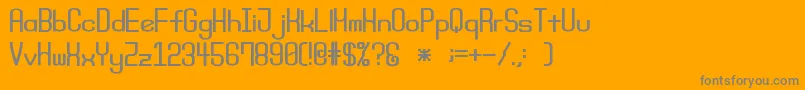 MondayBoldSrb Font – Gray Fonts on Orange Background