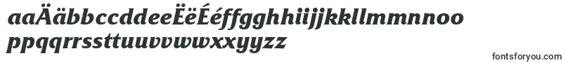 フォントFrizquadrataettBolditalic – マケドニア文字