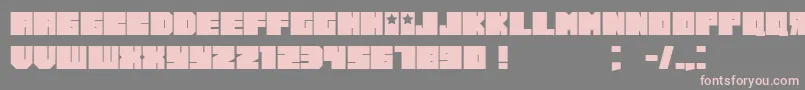 Russiano Font – Pink Fonts on Gray Background
