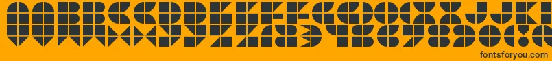 Więcej informacji o czcionce Picopop Czcionka Picopop – czarne czcionki na pomarańczowym tle