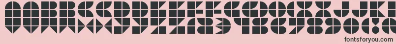 Picopop Font – Black Fonts on Pink Background