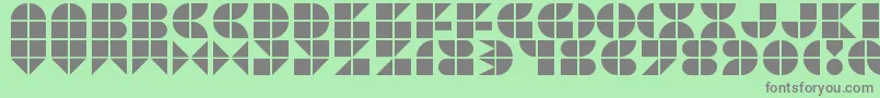 Picopop Font – Gray Fonts on Green Background