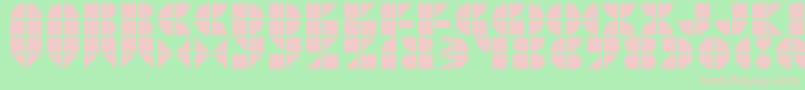 Picopop Font – Pink Fonts on Green Background
