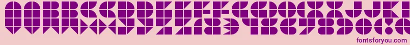 Picopop Font – Purple Fonts on Pink Background