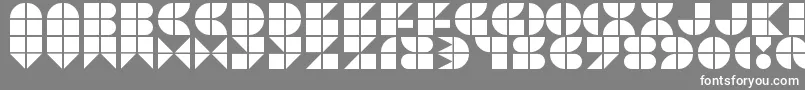 フォントPicopop – 灰色の背景に白い文字