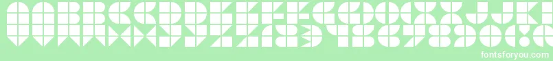 Picopop Font – White Fonts on Green Background