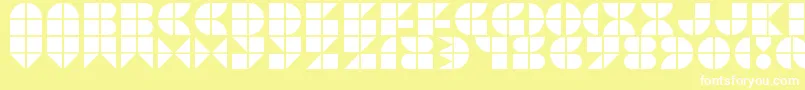 fuente Picopop – Fuentes Blancas Sobre Fondo Amarillo