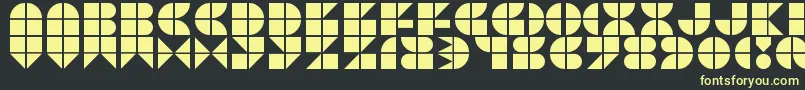 Picopop Font – Yellow Fonts on Black Background
