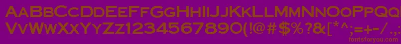 Ft20 Font – Brown Fonts on Purple Background