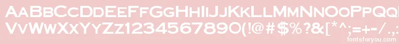 Ft20 Font – White Fonts on Pink Background