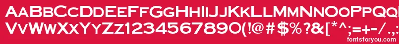 Ft20 Font – White Fonts on Red Background