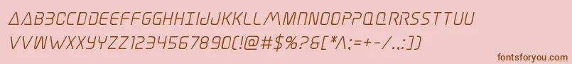 Police Elitedangersemiboldital – polices brunes sur fond rose