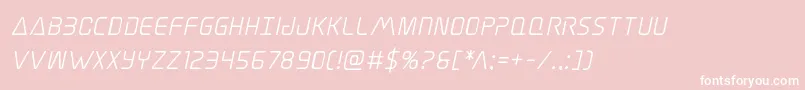 Elitedangersemiboldital Font – White Fonts on Pink Background