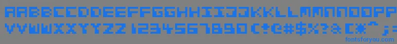 CosmicAlien Font – Blue Fonts on Gray Background