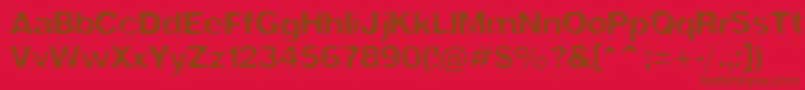 Sira Font – Brown Fonts on Red Background