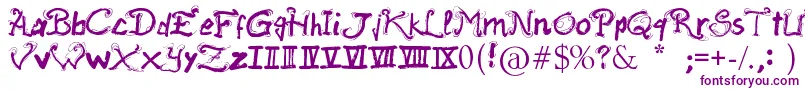 RaslaniAncientScript-fontti – violetit fontit