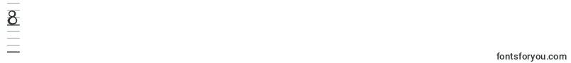 フォントSeyesndl – フォント数字8