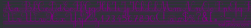 Seyesndl Font – Purple Fonts on Black Background