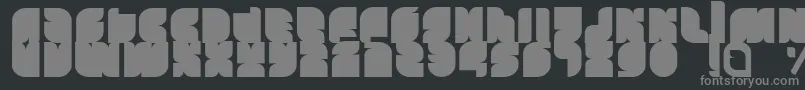 Tasious Font – Gray Fonts on Black Background