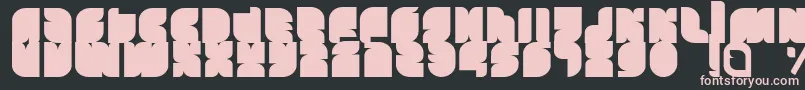 Tasious Font – Pink Fonts on Black Background