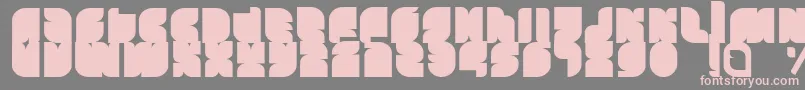 Tasious Font – Pink Fonts on Gray Background