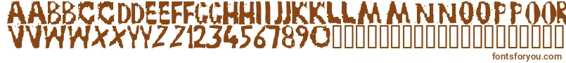 TruckNovembreGruppe Font – Brown Fonts on White Background