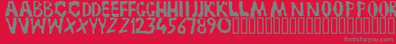 TruckNovembreGruppe Font – Gray Fonts on Red Background