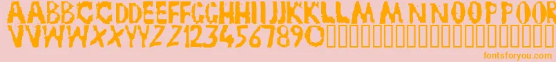 TruckNovembreGruppe Font – Orange Fonts on Pink Background