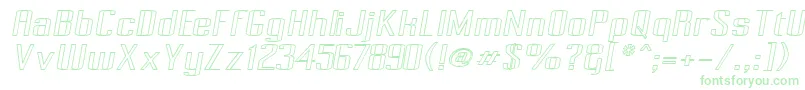 Pecot007-Schriftart – Grüne Schriften