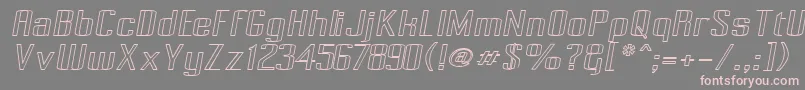 Pecot007 Font – Pink Fonts on Gray Background