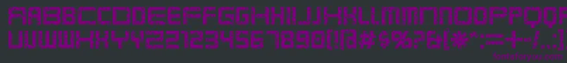 Karnivop Font – Purple Fonts on Black Background