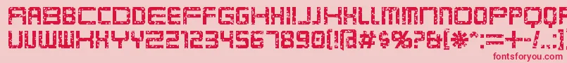 Karnivop-Schriftart – Rote Schriften auf rosa Hintergrund