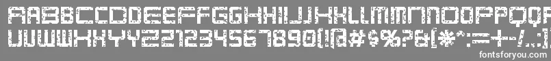 Karnivop Font – White Fonts on Gray Background