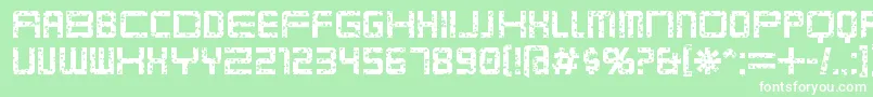 Karnivop Font – White Fonts on Green Background