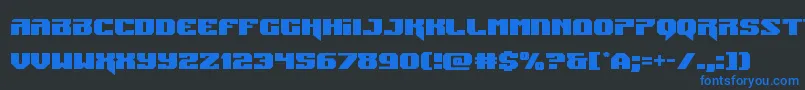 Jumpers Font – Blue Fonts on Black Background