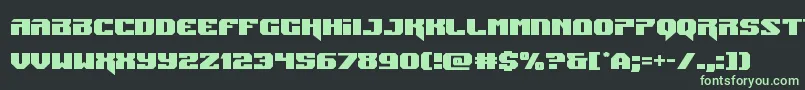 Jumpers Font – Green Fonts on Black Background