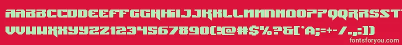 Jumpers Font – Green Fonts on Red Background