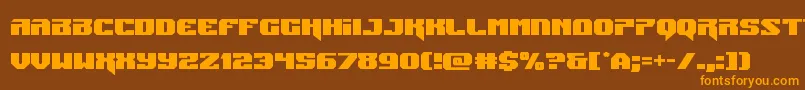 Jumpers Font – Orange Fonts on Brown Background