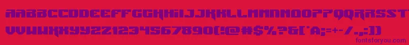 Шрифт Jumpers – фиолетовые шрифты на красном фоне