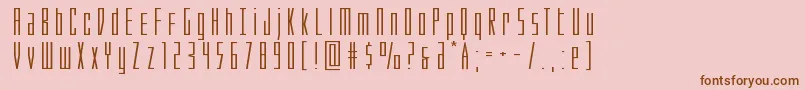 Phantaconxtraexpand Font – Brown Fonts on Pink Background