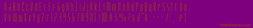 Phantaconxtraexpand Font – Brown Fonts on Purple Background