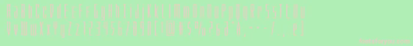 Phantaconxtraexpand Font – Pink Fonts on Green Background