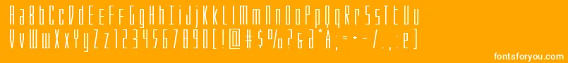 Phantaconxtraexpand Font – White Fonts on Orange Background