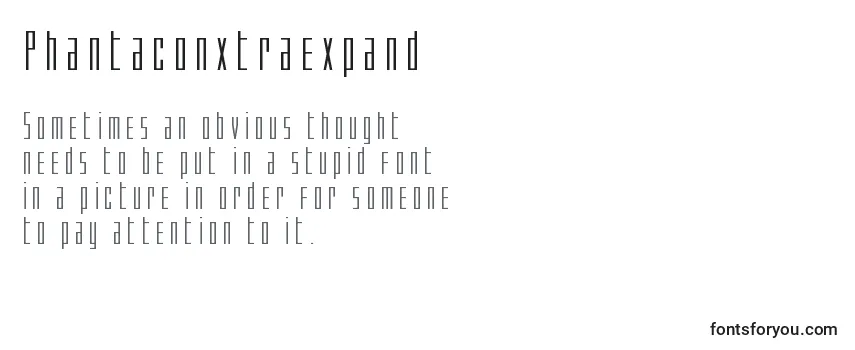 Phantaconxtraexpand Font