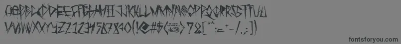 TribalThreat Font – Black Fonts on Gray Background