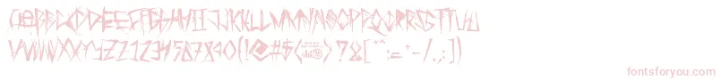 TribalThreat Font – Pink Fonts on White Background