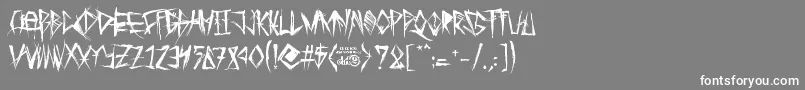 TribalThreat Font – White Fonts on Gray Background