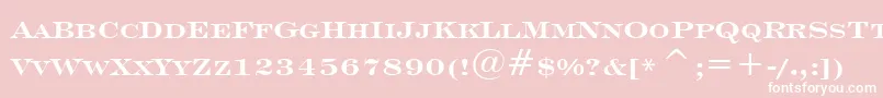 Engrvrb Font – White Fonts on Pink Background